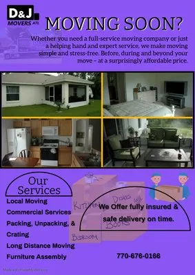 D & J Movers Atl
